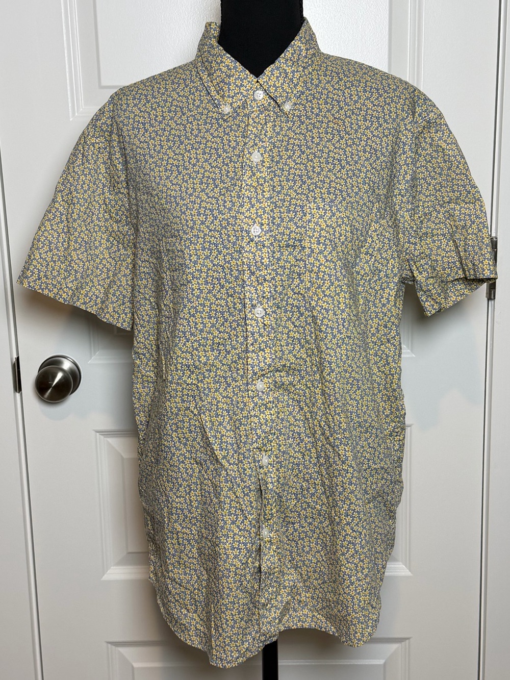J.Crew Liberty Speckle Flower Slim Short Sleeve Shirt Men’s Large